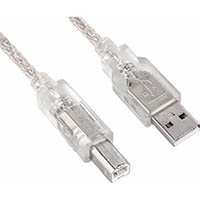 astrotek usb 2.0 printer cable type a male to type b male 5m transparent