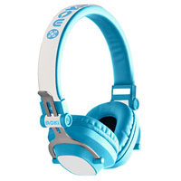 moki exo kids bluetooth headphones blue