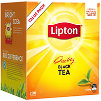 lipton quality string and tag tea bags box 200
