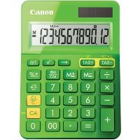 canon ls-123k mini desktop calculator 12 digit metallic green