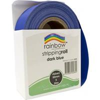 rainbow stripping roll ribbed 50mm x 30m dark blue