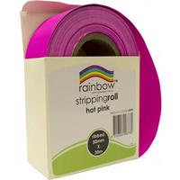 rainbow stripping roll ribbed 50mm x 30m hot pink