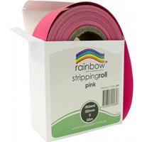 rainbow stripping roll ribbed 50mm x 30m pink