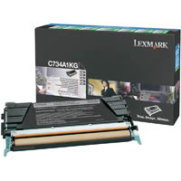 lexmark c734a1kg toner cartridge black