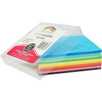 rainbow kinder shapes paper square 80gsm double sided 127mm matt assorted pack 360