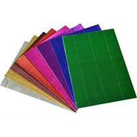rainbow metallic corrugated board a4 assorted pack 25