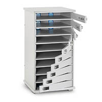 lapcabby device ac multi door cabinet lyte 10 15 inches silver