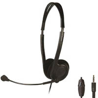 shintaro light weight headset with boom microphone black