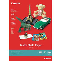 canon mp-101 matte photo paper 170gsm a3 white pack 40