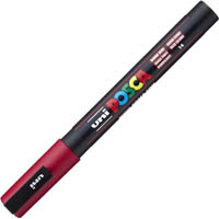 posca pc-3m paint marker bullet fine 1.3mm dark red
