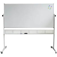 rapidline standard mobile magnetic whiteboard 1200 x 900 x 15mm