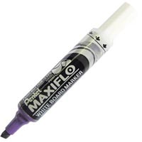 pentel mwl6 maxiflo whiteboard marker chisel 7.0mm violet