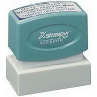 xstamper n12 custom made pre-inked address stamp 25.4 x 50.8mm