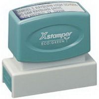 xstamper n14 custom made pre-inked business address stamp 15.9 x 60.3mm