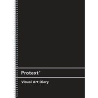 protext visual art diary with pp cover 110gsm 120 page a3 black