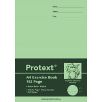 protext exercise book ruled 8mm 70gsm 192 page a4 monkey assorted