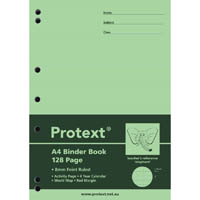 protext binder book ruled 8mm 70gsm 128 page a4 elephant assorted