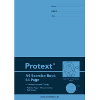 protext exercise book dotted thirds 14mm 70gsm 64 page a4 lion assorted