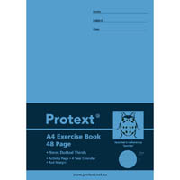 protext exercise book dotted thirds 9mm 70gsm 48 page a4 beetle assorted