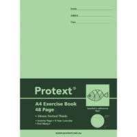 protext exercise book dotted thirds 24mm 70gsm 48 page a4 fish assorted