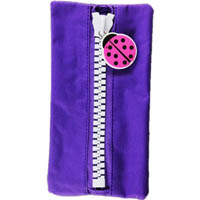 protext pencil case ladybird character purple