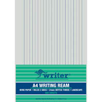 writer writing paper 60gsm 24mm dotted thirds landscape a4 500 sheets