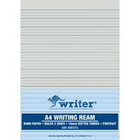 writer writing paper 60gsm 18mm dotted thirds portrait a4 500 sheets