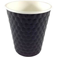 writer breakroom double wall paper cup 8oz black carton 500