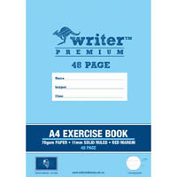 writer premium exercise book ruled 11mm 70gsm 48 page a4 ice cream