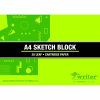 writer sketch book top open 110gsm 50 page a4