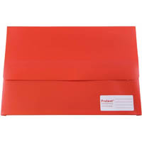 protext document wallet hook and loop closure foolscap pp red