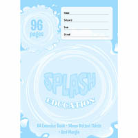 splash exercise book dotted thirds 14mm 60gsm 96 page a4