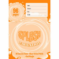 splash exercise book dotted thirds 18mm 60gsm 96 page a4