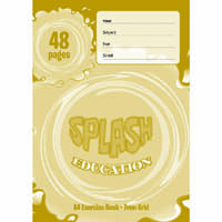 splash exercise grid book 7mm 60gsm 48 page a4