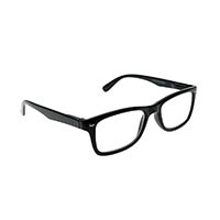 optica large classic readers plastic +1.00 black