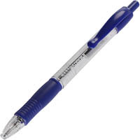 initiative retractable ballpoint pens medium blue box 25
