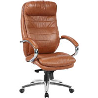monet executive chair high back arms tan leather