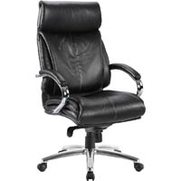 renoir executive chair high back arms black leather