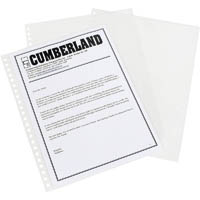 cumberland premium display book refill a4 clear pack 10