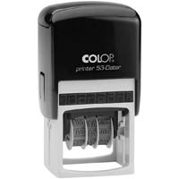 colop p53d custom made self-inking date stamp 45 x 30mm