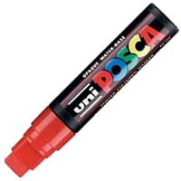 posca pc-17k paint marker chisel extra broad 15mm red