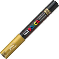 posca pc-1m paint marker bullet extra fine 1.0mm gold