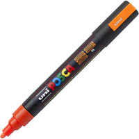 posca pc-5m paint marker bullet medium 2.5mm florescent orange