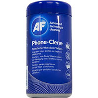 af phone-clene wipes tub 100
