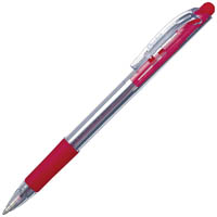 pentel bk420 wow retractable ballpoint pen 1.0mm red box 12