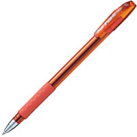 pentel bx487 ifeel-it ballpoint pen 0.7mm orange box 12