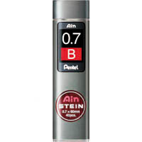 pentel c277 ain stein mechanical pencil lead refill 0.7mm b grey tube 40