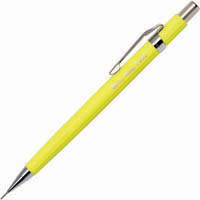 pentel p205 mechanical pencil drafting 0.5mm neon yellow box 12
