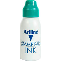 artline esa-2n stamp pad ink refill 50cc green