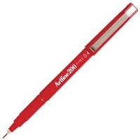 artline 200 fineliner pen 0.4mm red
